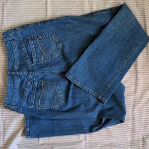Women's Jeans Chico's Platinum Washed Blue Denim Bootcut Short